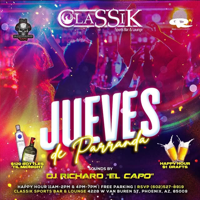 Classik event flyer from Instagram